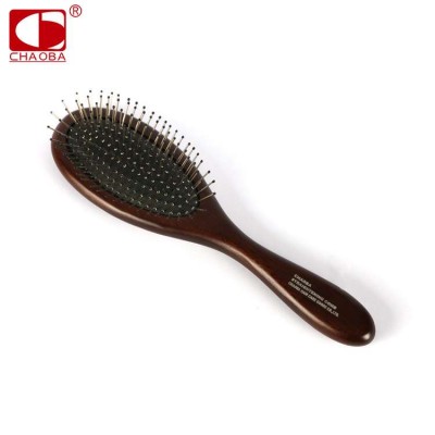 CB-6021 Chaoba China wholesale peach wood smooth and bright surface hair brush wooden round